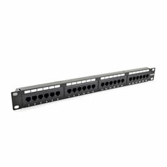 SecurityNET Patch panelis Cat5e UTP 24-Port RJ-45 19" 1U melns CCAS-PA5E-24UTP цена и информация | Корпуса | 220.lv