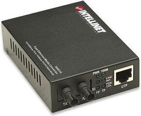 Медиаконвертер Intellinet 10/100Base-TX RJ45 - 100Base-FX ST MM 1310nm цена и информация | Маршрутизаторы (роутеры) | 220.lv