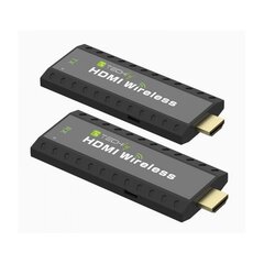 Techly IDATA HDMI-WL53 AV paplašinātājs AV raidītājs un uztvērējs Melns цена и информация | Усилители сигнала (Range Extender) | 220.lv