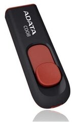 USB карта памяти A-DATA Classic C008 32GB, красная/черная цена и информация | USB накопители | 220.lv