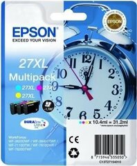 Картридж с оригинальными чернилами Epson T27XL, Жёлтый, Циановый, Розовый цена и информация | Картриджи для струйных принтеров | 220.lv