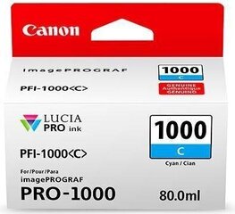 Oriģinālā tinte Canon PFI-1000C cena un informācija | Tintes kārtridži | 220.lv
