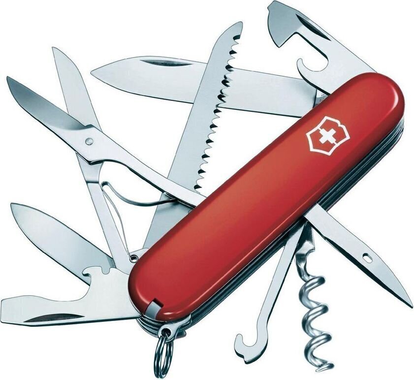 Victorinox Huntsman, sarkans цена и информация | Tūrisma naži, daudzfunkcionālie instrumenti | 220.lv