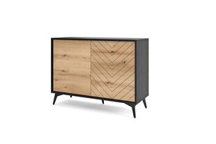 Kumode AKL Furniture Diamond Sands K104, brūna/melna cena un informācija | Kumodes | 220.lv