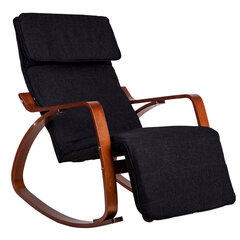 Кресло-качалка Modern Home, коричневый/черный цена и информация | Кресла в гостиную | 220.lv