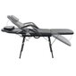 kosmetoloģijas krēsls, mākslīgā āda, 185x78x76 cm, melns cena un informācija | Atpūtas krēsli | 220.lv