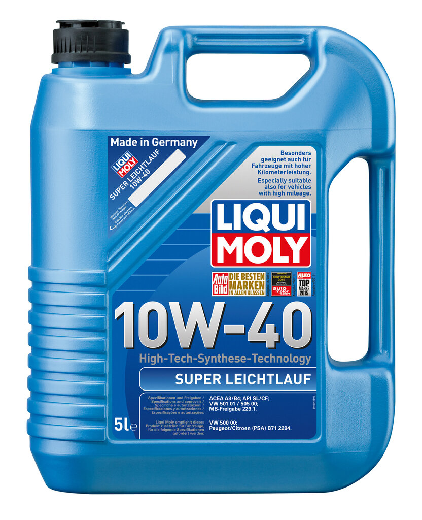 Pussintētiskā motoreļļa Liqui-Moly SAE 10W-40, 5L cena un informācija | Motoreļļas | 220.lv