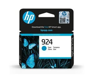 HP 924 (4K0U3NE#CE1) Cyan цена и информация | Картриджи для струйных принтеров | 220.lv