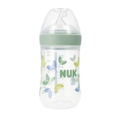 Pudelīte pret vēdera kolikām, ar siltuma indikatoru NUK Medium Flow, Green, 3mēn+, 260 ml cena un informācija | Bērnu pudelītes un to aksesuāri | 220.lv