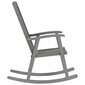 šūpuļkrēsls ar matračiem, pelēks akācijas masīvkoks cena un informācija | Atpūtas krēsli | 220.lv