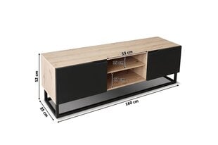 TV galdiņš Bogart Loftia Mini, brūns/melns cena un informācija | TV galdiņi | 220.lv