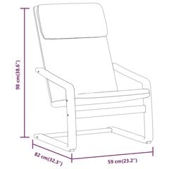 atpūtas krēsls, tumši pelēks audums цена и информация | Кресла в гостиную | 220.lv