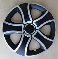 Jestic hubcap 15" Melns, sudrabs cena un informācija | Dekoratīvie diski | 220.lv