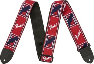 Siksna ģitārai Fender RED/WHITE/BLUE MONO STRAP cena un informācija | Mūzikas instrumentu piederumi | 220.lv