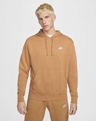 Мужской свитер Nike NSW CLUB HOODIE, коньячно-коричневый цвет цена и информация | Мужские толстовки | 220.lv