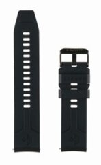 Garett Silicone 22mm Black cena un informācija | Viedpulksteņu un viedo aproču aksesuāri | 220.lv