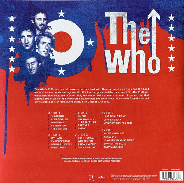 Vinila plate The Who Live At Shea Stadium 1982 cena un informācija | Vinila plates, CD, DVD | 220.lv