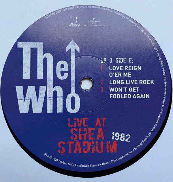 Vinila plate The Who Live At Shea Stadium 1982 cena un informācija | Vinila plates, CD, DVD | 220.lv