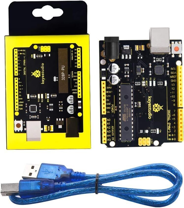 KEYESTUDIO UN0 R3 mikrokontrollera mātesplate cena un informācija | Mātesplates | 220.lv