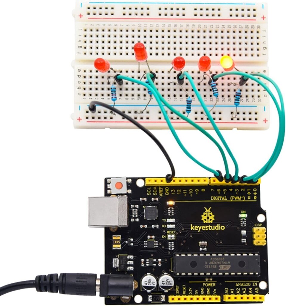 KEYESTUDIO UN0 R3 mikrokontrollera mātesplate cena un informācija | Mātesplates | 220.lv