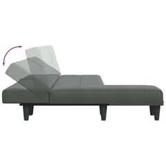 L-formas dīvāngulta, tumši pelēka, 255x140x70 cm, audums cena un informācija | Dīvāni | 220.lv