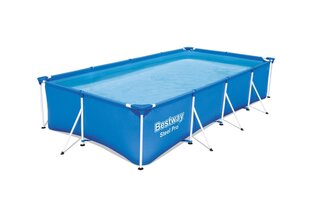 Karkasa baseins ar ūdens filtru Bestway Steel Pro, 400x211x81 cm, zils cena un informācija | Baseini | 220.lv