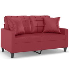 Divvietīgs dīvāns , 120 cm, sarkans cena un informācija | Dīvāni | 220.lv