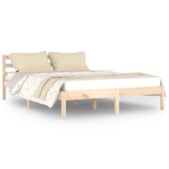 810430 Bed Frame Solid Wood Pine 140x200 cm cena un informācija | Gultas | 220.lv