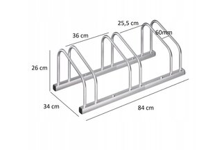 Velosipēdu turētājs 3 velosipēdiem cena un informācija | Velo turētāji | 220.lv
