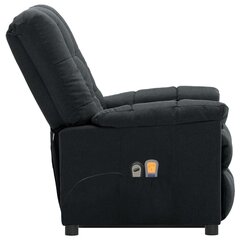 Paaugstināts masāžas krēsls, tumši pelēks, audums cena un informācija | Atpūtas krēsli | 220.lv