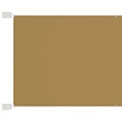 vertikāla markīze, bēša, 100x420 cm, Oksfordas audums cena un informācija | Saulessargi, markīzes un statīvi | 220.lv