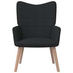 Atpūtas krēsls, melns, 62x68.5x96 cm cena un informācija | Atpūtas krēsli | 220.lv
