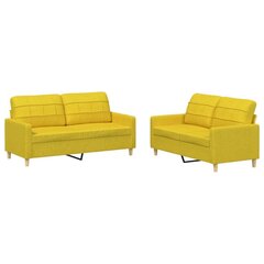 Divdaļīgs dīvānu komplekts ar spilveniem , dzeltens cena un informācija | Dīvāni | 220.lv