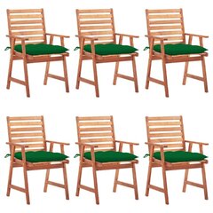 Dārza krēsli ar matračiem , 6 gab. цена и информация | Садовые стулья, кресла, пуфы | 220.lv