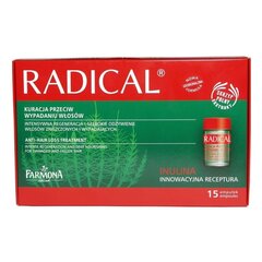 Ampulas pret matu izkrišanu Farmona Radical Anti-Hair Loss Treatment 15 x 5 ml cena un informācija | Matu uzlabošanai | 220.lv