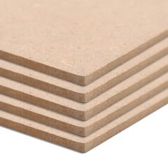 MDF plāksnes, 10 gab., taisnstūra, 120x60 cm, 2,5 mm cena un informācija | Citi piederumi mēbelēm | 220.lv