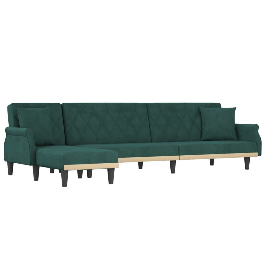 Stūra dīvāngulta, zaļa cena un informācija | Stūra dīvāni | 220.lv