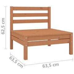 Divvietīgs dārza dīvāns , medus brūns cena un informācija | Dārza krēsli | 220.lv