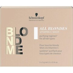 Быстродействующее средство для волос Schwarzkopf Professional Blond Me Detox Shot 5x5 г цена и информация | Средства для укрепления волос | 220.lv