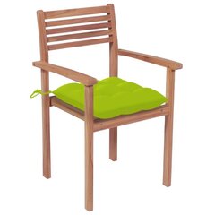 Dārza krēsli ar matračiem , 6 gab., brūni cena un informācija | Dārza krēsli | 220.lv