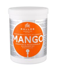 Увлажняющая маска для волос Kallos Cosmetics Mango, 1000 мл цена и информация | Средства для укрепления волос | 220.lv