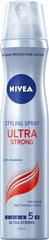 Лак для волос, очень сильной фиксации Nivea ultra strong 250 мл цена и информация | Средства для укладки волос | 220.lv