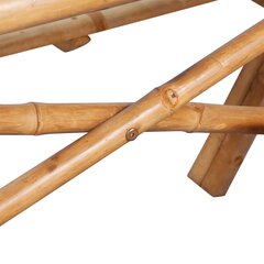 Piknika galds, 115x115x81cm, bambuss cena un informācija | Dārza galdi | 220.lv