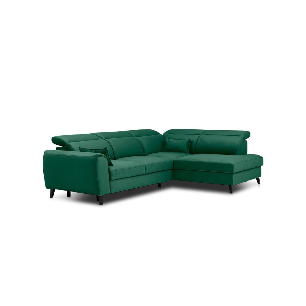 Stūra dīvāns NORE Noble Lukso 35, zaļš цена и информация | Stūra dīvāni | 220.lv
