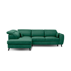 Stūra dīvāns NORE Noble Lukso 35, zaļš cena un informācija | Stūra dīvāni | 220.lv