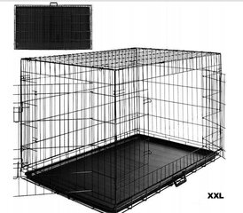 Metāla būris suņiem AML 76 x 122 x 83 cm cena un informācija | Transportēšanas būri, somas | 220.lv