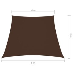 saulessargs, brūns, 4/5x3 m, oksfordas audums cena un informācija | Saulessargi, markīzes un statīvi | 220.lv