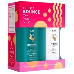 Komplekts Yope: Bounce Hydrate Effect šampūns sausai galvas ādai ar peptīdiem, 300 ml + matu kondicionieris ar mitrumu aizturošām vielām, 300 ml cena un informācija | Šampūni | 220.lv