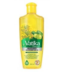 Sinepju eļļa matiem Multivitamīns Dabur Vatika, 200 ml cena un informācija | Matu uzlabošanai | 220.lv