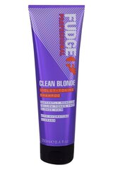 Dzeltenā toņa neitralizējošs šampūns matiem Fudge Clean Blonde Violet-Toning 250 ml cena un informācija | Šampūni | 220.lv